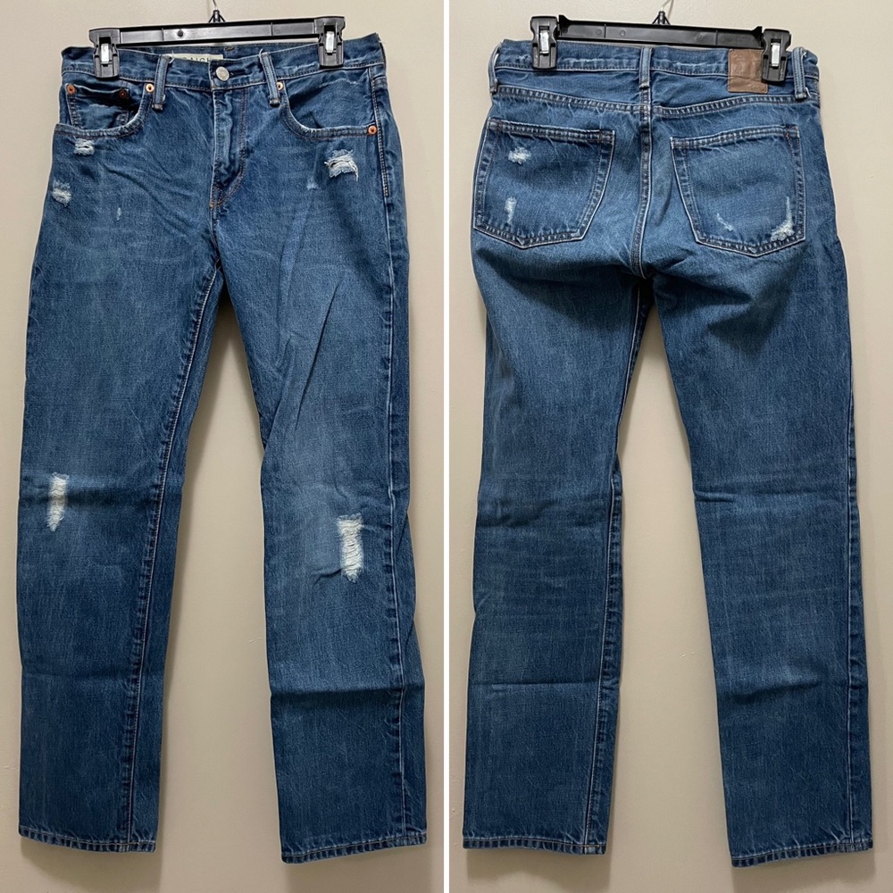Gap Straight Leg - 28x30 - Distressed Indigo – EUC